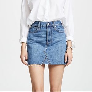 madewell denim skirt